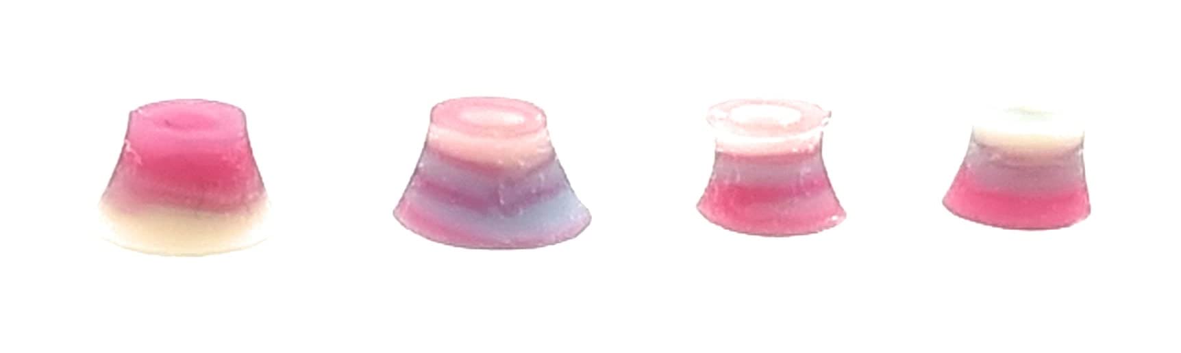 SPITBOARDS Bushings Swirl 78A Violet-Bleu – Roulements Coniques Fingerboard, Meilleure Maniabilité & Stabilité