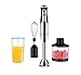 ZOUSHUAIDEDIAN Blender a Mano, Muratore di Immersione 3-in-1 palmare, poltroncina in Acciaio Inox, frullatore a Mano d'uovo/Chopper/smerigliatrice/Ciotola/Tazza di Misura, BPA-Free, 800W