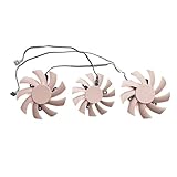 Matériel : Plastique QKFTCSDW 3 Ventilateurs 4 Broches 85MM 75MM RTX 2060 GPU, Compatible avec Le Remplacement de la Carte Graphique RTX 2060 OC(R)