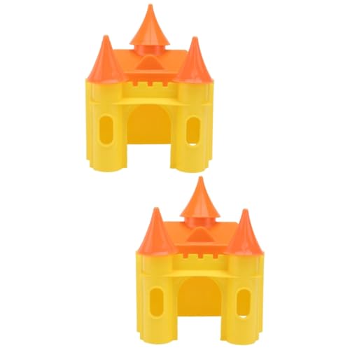 DOITOOL 2pièces Maisonette pour Hamster Plastique Refuge Créatif pour Petits Animaux Cabane De Jeu Design Attrayant pour Décoration Intérieure