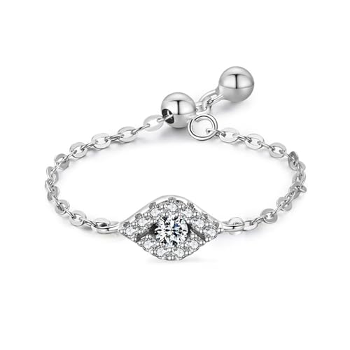 Bague de promesse amitié en argent ajustable pour le quotidien