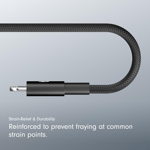 Image of Beats USB-C to Lightning Woven Cable Fast Charging Durable /Tangle-Free Compatible Charger for Apple Devices w Lightning Ports (1.5 m, 5 ft) - Bolt Black, (Pack of 2)