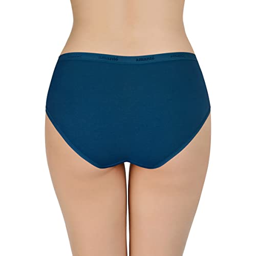 Image of Amante Solid Cotton Low Rise Hipster Panty Pack(Pack of 3)