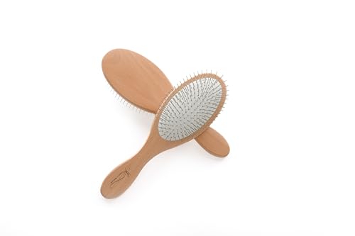 Luxury Detangling Hair Brush with Metal Bristles
