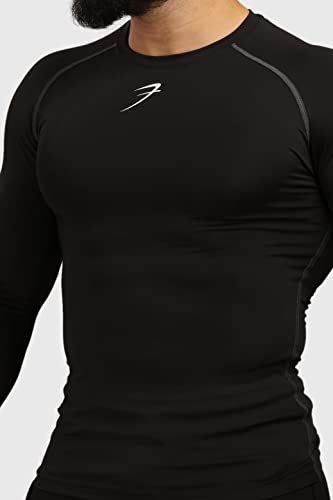 Image of FUAARK Men's Full Sleeve Compression T-Shirt - Athletic Base Layer for Fitness, Cycling, Training, Workout, Tactical Sports Wear