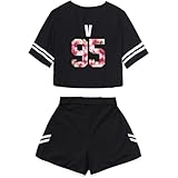 CHAIRAY BTS Love Yourself Shorts and Tee Set Jimin Jungkook V T-Shirt Suit