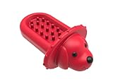 Dog Crate Training Tool, Aid for Secures to Peanut Butter Toy, Kennel Therapy Slow Feeder Toy Reduces Anxiety, Toy(Red)