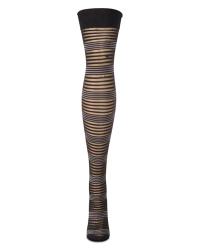 Image of MeMoi Women's Variegated Sheer Stripe Over The Knee Socks