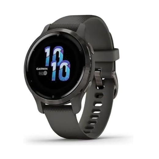 Garmin Venu 2S GPS 40mm Smartwatch, AMOLED Touchscreen, All-day Advanced Health & Fitness Features, Music Storage, Wellness Smartwatch with up to 10 days battery life, Graphite