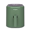 Tognana Iridea, Friggitrice ad aria 4,5 L con contenitore e griglia antiaderente e display digitale, verde salvia