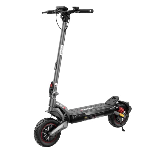 iScooter Patinete Eléctrico Adultos Todoterreno iX7 Pro Homologado DGT, 500W*2 Doble Motor, 15AH Batería, Autonomía 55-70KM, Cerradura Electrónica, Smart App, Carga 150 kg, 4 Modos de Velocidad 10"