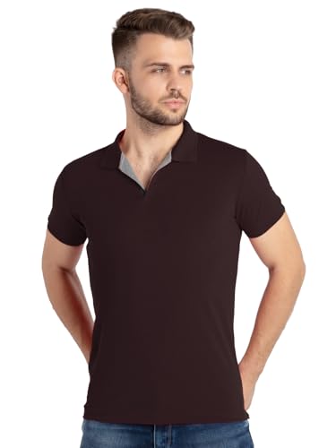 Image of Status Quo Men's Polo T-Shirt | Rich Cotton Blend | Slim Fit | All Day Comfort | Contrast Inner Placket | Polo Collar