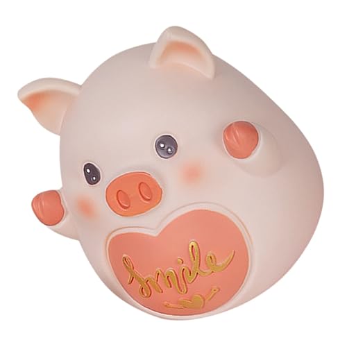 CIYODO Salvadanaio Forma Maiale per Scatola per Monete Decorativa Media per Risparmiare Denaro e Scrivania