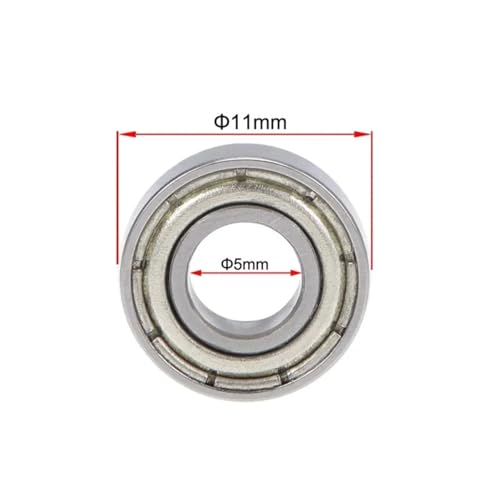 Roulement MR52ZZ 2x5x2.5mm miniature blindé en métal pour micro-moteur