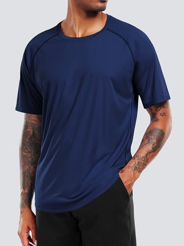 CADMUS Men's 3 Pack Workout Shirts Dry Fit Mesh Athletic T-Shirts2