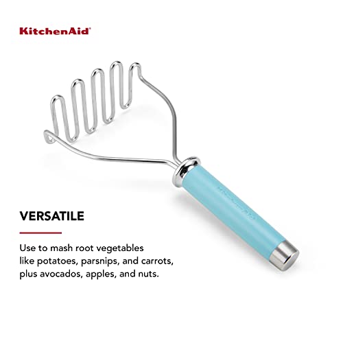 KitchenAid Gourmet Stainless Steel Wire Masher, 10.24-Inch, Aqua Sky - image 3