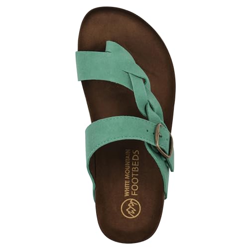 Image of WHITE MOUNTAIN Women's Crawford Signature Comfort Molded Footbed Braided Sandal