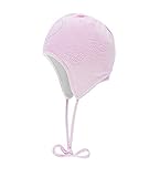  Döll Baby-Mädchen Inka Bindemütze Strick Mütze, Rosa (Pink Lady Rose 2720), (Herstellergröße: 41)