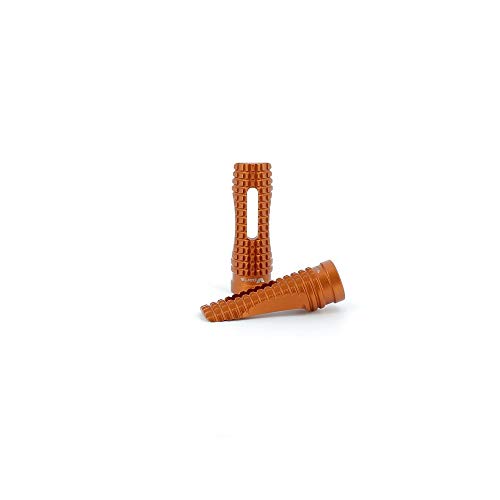 Reposes-pied v parts racing evo 2 orange : éliminez les glissements de bottes sur l'angle