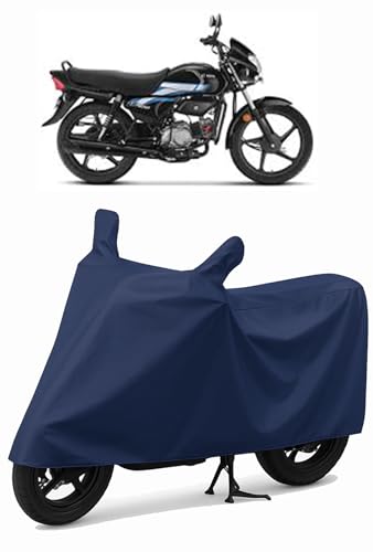 Image of CoverRide Heavy Duty Waterproof Scooty & Bike Cover for Hero Hf 100 - UV Resistant, Dustproof & Rain Protection, All-Weather Outdoor Cover for Bikes & Scooty with Buckle Straps