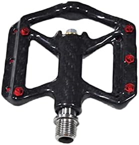 Miniatura 4 de Bike Pedals Ultra Light Carbon Fiber Pedals Lightweight Bicycle Platform Pedals Three Bearing Titanium Axle MTB Bicycle Road Bike Pedals Pedals