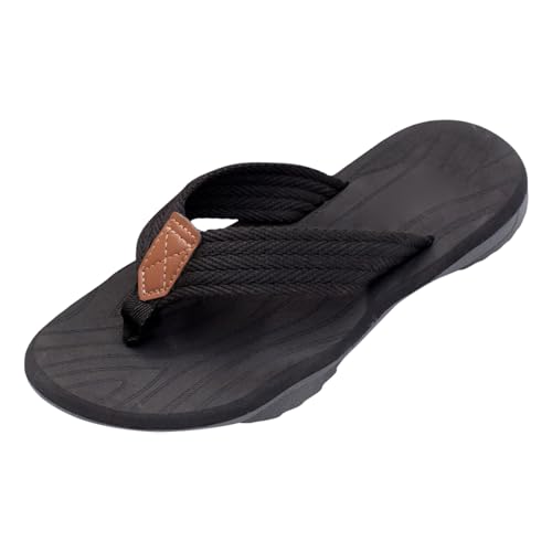 Generisch Sandalias de verano para hombre, informales, para uso al aire libre, playa, no deslizantes, transpirables, chanclas con dedos de los pies, tallas grandes, parte inferior plana, sandalias