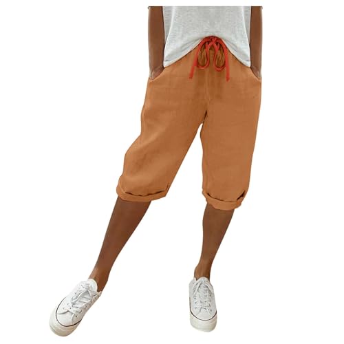 Pantalon lin femme 3/4 et short jupe en coton léger
