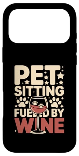 �y�b�g�V�b�^�[ Fueled By Wine Funny Pet Sitter �X�}�z�P�[�X iPhone 17 Pro Max �p