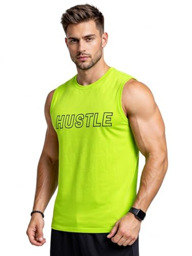 Image of 3Colours RGB Men's Active Wear Sleeveless Tank top, Gym Vest, Leisure wear CCUT Hustle