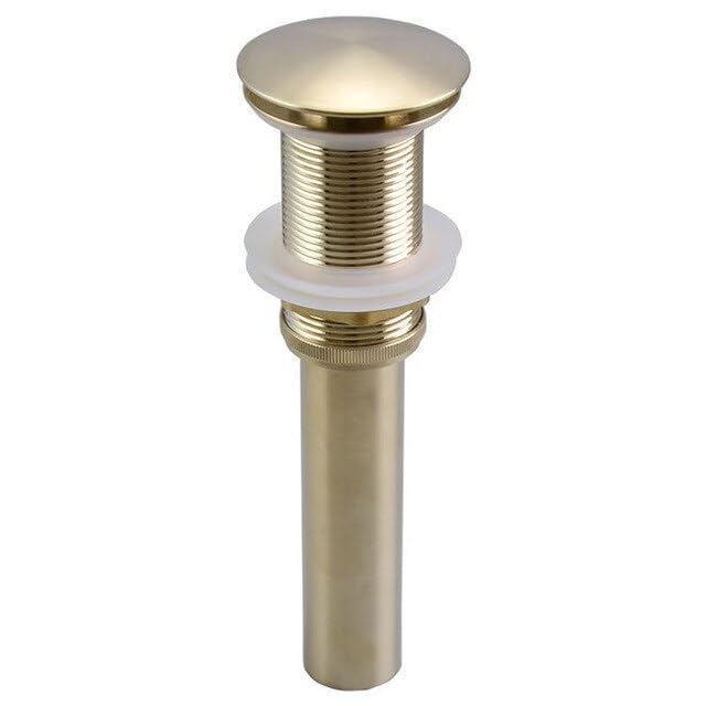 Mitigeur de lavabo or brossé en acier inoxydable 304 pour salle de bain moderne