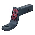 TOPTOW 64163 Trailer Hitch Ball Mount 4-inch Drop, Fits 2 inch Hitch Receiver, Matte Black