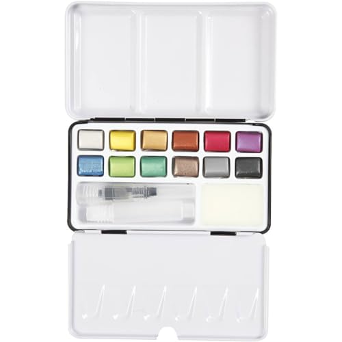 Creativ Company Art Aqua Lot de 12 aquarelles résistantes à la lumière