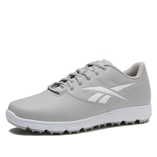 Reebok Golf Mens Shoes Spikeless, Grey/White/White, 10.5 Medium