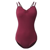 ROYAL SMEELA Justaucorps Danse Ballet Femme Body Justaucorp Sans Manche Adulte Noir
