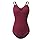 ROYAL SMEELA Justaucorps Danse Ballet Femme Body Justaucorp Sans Manche Adulte Noir