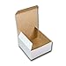 Charm Your Prince Candy Boxes - White Gloss - 4x4x2 Disposable Gift Box - 25 Pack