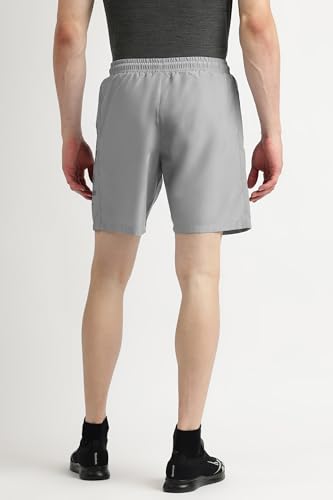 Image of Reebok Men's Polyester Training Shorts - Lightweight Breathable Gym Shorts for Men | Sports Shorts for Men | Workout Fitness Shorts - Elastic Drawcord Waistband