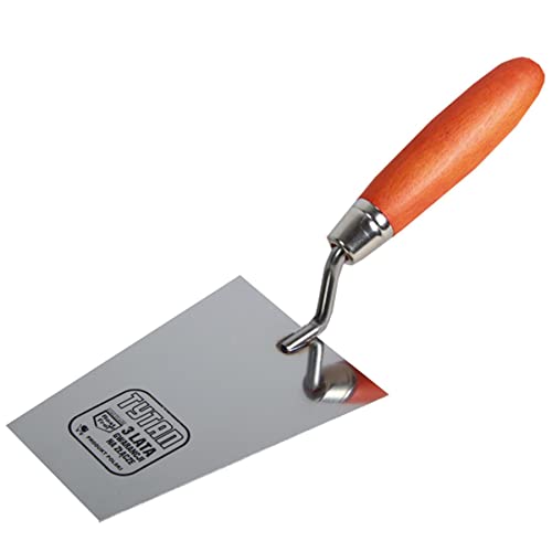 Image of Stainless Steel Bucket Trowel, 130mm, Wooden Handle