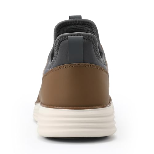 Image of VILOCY Mens Slip On Casual Dress Shoes Hands Free Fashion Sneakers Mesh Tennis Walking Work Shoes Comfortable Breathable Lightweight Non Slip