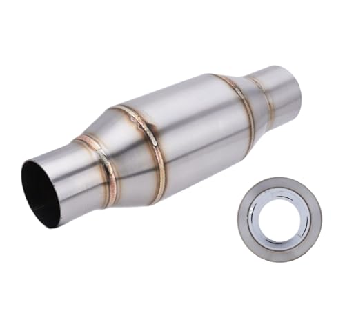 Silencieux arrière moto universel 35 mm avec chambre d'expansion et catalyseur sport Type-A
