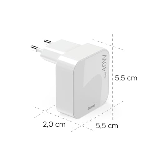 Chargeur rapide USB-C 40W GaN mini-chargeur secteur pliable pour iPhone - 2