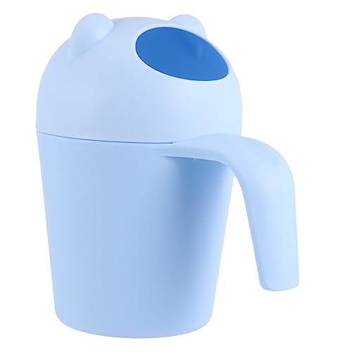 Cabilock Tasse De Rinçage Pour Garçon Fille Ours Cartoon Multi-fonctionnelle Pour Shampooing Et Arrosage Protection Des Yeux Et Visage Pour Garçon Fille Bleu