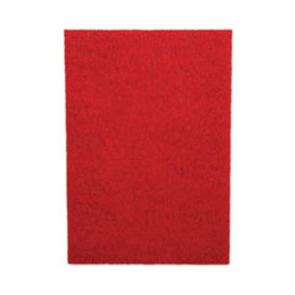 212 Main 28 x 14 Inch Buffing Floor Pads - Red - 10 Count