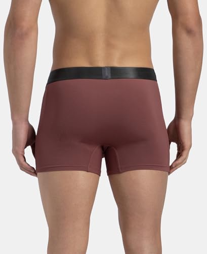 Image of Jockey IC28 Men Tactel Microfiber Elastane Stretch Solid Trunk with Moisture Move Properties