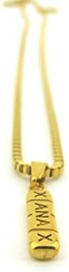 14k Gold Plated Xanax Chill Pill Pendant Necklace