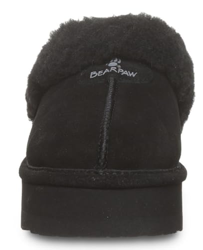 Image of BEARPAW Women's Retro Loki Slippers | Cozy Indoor & Outdoor Shoes, Warm Wool Blend Lining, Lightweight EVA Outsole, Indoor & Outdoor Comfort