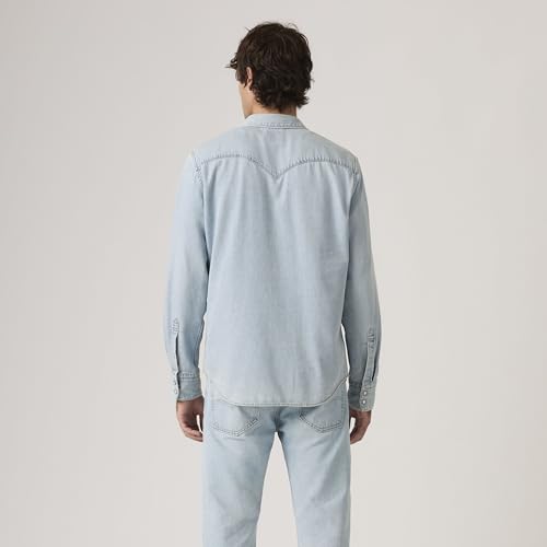 Image of Levi's Men's Solid Slim Fit Denim Shirt