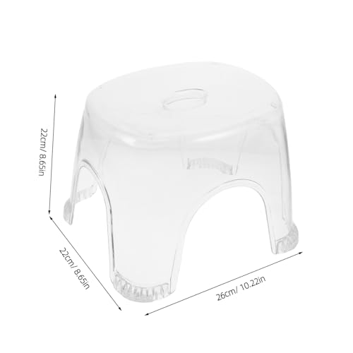 Banc de douche en cristal transparent BESTYASH tabouret robuste et confortable - 3