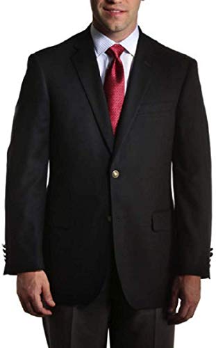 Big and Tall Classic Black Stretch Blazer for Business and Casual Wear to Size 72 (46 Regular)
