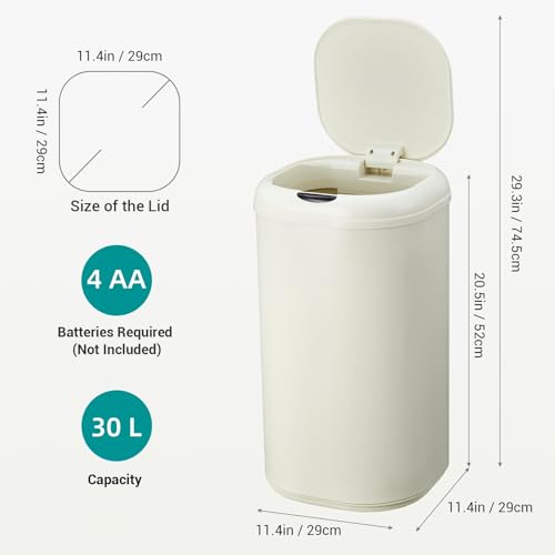 Takywep bote de basura automático acero inoxidable 8 gal miniatura 6
